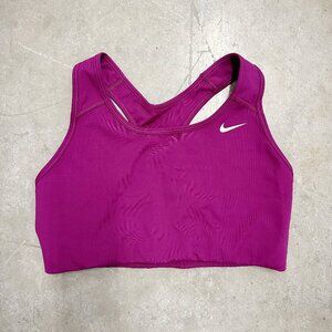 Nike Dri-Fit Sports Bra - Purple w/ Small Swoosh - Women's Size Large
